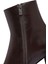 Kadın Kahverengi Fermuarlı Kalın Topuklu Deri Bot 25WFD132618 10