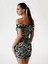Off Shoulder Kadın Çok Renkli Elbise W5YK21KCZC2-PJ1R 3