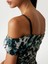 Off Shoulder Kadın Çok Renkli Elbise W5YK21KCZC2-PJ1R 4