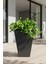 Zenith 60 cm Dikey Metal Antrasit Saksı - İç ve Dış Mekan Modern Dekoratif Saksılık (60x35/25 cm) 7