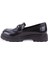 DZA07-90801 Siyah Rugan Günlük Loafer Kadın Ayakkabı 3