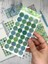 Monet Garden Yeşil Tonları 6 Yaprak 312 Adet Yuvarlak Kağıt Sticker/etiket/çıkartma 1
