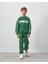 Erkek Çocuk Pamuklu Yeşil London City Baskılı Sweatshirt Eşofman Alt-Üst Takım 4