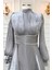Alize Abiye Elbise Gri 2