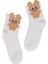 Kız Çocuk Çorap Soket 6 Çift Beyaz-Gri-Pembe-Kahve-Krem-Gülkurusu 4