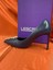 LES027 Lacivert Kadın Ayakkabı Stiletto Kristal Taş Detaylı 1