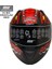 M-801 Draglax Red Kapalı Motosiklet Kaskı 2