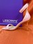 LES050 Pembe Tek Bantlı Platform Topuklu Abiye Ayakkabı Stiletto 1