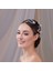 Kristal Taşlı Beyaz Çiçekli Gelin Saç Aksesuarı – Zarif ve Modern Tasarım, 5'li Paket 2