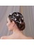 Kristal Taşlı Beyaz Çiçekli Gelin Saç Aksesuarı – Zarif ve Modern Tasarım, 5'li Paket 5