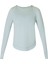 Breathe Easy Long Sleeve Top Kadın Mavi Koşu Tişört 7