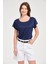 Kadın Regular Fit Tencel Basic Tişört 1