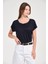 Kadın Regular Fit Tencel Basic Tişört 3