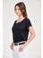 Kadın Regular Fit Tencel Basic Tişört 5
