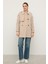 Reglan Kol Apolet ve Pelerin Detaylı Kaşmir Kaban Açık Bej 3131 4