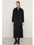 Reglan Kol Apolet ve Pelerin Detaylı Kaşmir Kaban Siyah 3131 2