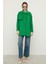 Reglan Kol Apolet ve Pelerin Detaylı Kaşmir Kaban Açık Yeşil 3131 3