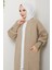Kadın Kolu Düğmeli Şal Yaka Çelik Örgü Triko Hırka -PMK448 5