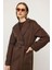 Torba Cepli Kendinden Desenli Oversize Limited Edition Kaban Kahve 3140 2