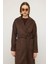 Torba Cepli Kendinden Desenli Oversize Limited Edition Kaban Kahve 3140 4