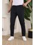 Erkek Casual Slim Fit Cord Desenli Kumaş Pantolon 1