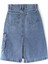 Midi Boy Kargo Cep Beli Lastik Ayarlı Kız Çocuk Kot Etek Midi Kız Denim Etek 001-0002072 2