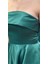 Yeşil Kloş Etekli Saten Midi Abiye Elbise 7647 4