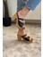 Kadın Siyah 10 cm Platfom Topuklu Mantar Taban Terlik & Sandalet K-840 1