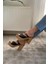 Kadın Siyah 10 cm Platfom Topuklu Mantar Taban Terlik & Sandalet K-840 2