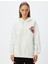 Oversize Kapüşonlu Sweatshirt Arkası Meyve Baskılı Şardonlu 3