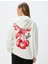 Oversize Kapüşonlu Sweatshirt Arkası Meyve Baskılı Şardonlu 4