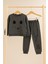 Tuma Collectıon Erkek Çocuk Panda Desenli Mevsimlik Eşofman Takım Uzun Kollu Pamuklu Sweatshirt Alt 1-2-3-4 Yaş 4