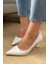 Kadın Beyaz Cilt 7 cm Topuklu Stiletto 1