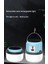 Solar Işıldak Şarjlı Kamp Feneri USB + Çift Renk Yanma Askılı Solar Kamp Lambası 7