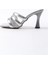 Kadın Gümüş 9 cm Kadeh Topuklu Terlik 4