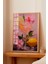 Ahşap Çerçeveli Tablo, Pembe Arka Plan Limonlu Içecek Çizimi, Mutfak Dekoru Poster No: 113370 2