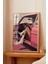 Ahşap Çerçeveli Tablo, Pembe Retro Araba ve Kadın, Genç Odası Dekoru Poster No: 113729 2
