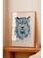 Ahşap Çerçeveli Tablo, Mistik Kar Leoparı, Genç Odası Dekoru Poster No: 113532 2