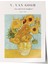 Çerçevesiz Poster, Vincent Van Gogh Ayçiçekleri Tablosu, Salon Dekoru Poster No: 113563 1