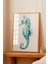 Ahşap Çerçeveli Tablo, Mavi Denizatı Çizimi, Banyo Dekoru Poster No: 113805 2
