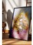 Siyah Çerçeveli Tablo, Pastel Tonlarda Çiçek Deseni, Salon Dekoru Poster No: 113517 4