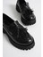 Melora Premium Kadın Günlük Siyah Kroko Baskılı Loafer Ayakkabı 5
