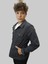 Erkek Gri Kot Ceket 8