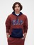 Erkek Kırmızı Relaxed Gap Logo Colorblock Sweatshirt 1