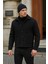 Erkek Basic Salaş Mevsimlik Siyah Esnek Ceket 2