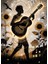 Gitar Çalan Adam Ahşap Tablo 1