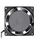 PM-21375 80X80X25MM 8x8 Metal Kasa Plastik Pervane AC220 Volt Fan 1