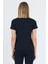 Victoria V Yaka Siyah Basic Bambu ve Organik Pamuk Kadın Tişört 3