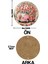 Pembe Minibüs ve Çiçek Desenli Uv Baskı Mdf Duvar Süsü – 33X33 cm & 20X20 cm DT141 5