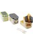 Taşınabilir Yemek Kabı 2 Katlı Lunch Box Diyet Beslenme Kutusu Saklama Kabı Çatal Kaşıklı Sefer Tası 3